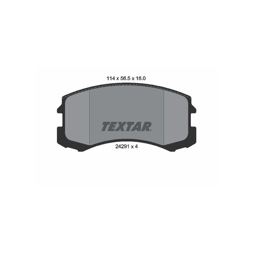 TEXTAR Bremsbelagsatz, Scheibenbremse 2429101 für MN116604