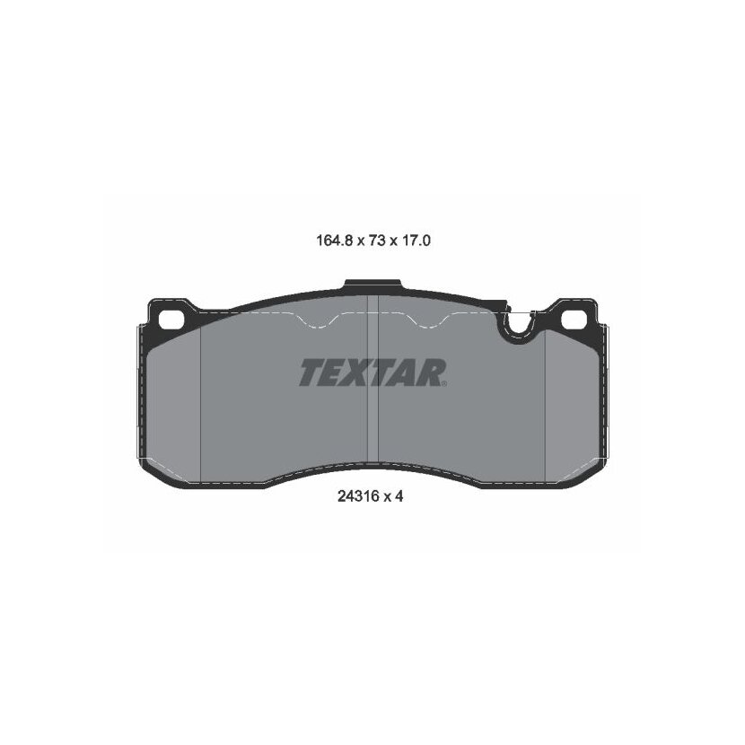 TEXTAR Bremsbelagsatz, Scheibenbremse 2431601 für 34116797860