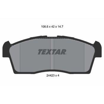 TEXTAR Bremsbelagsatz, Scheibenbremse 2442301