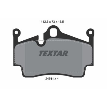 TEXTAR Bremsbelagsatz, Scheibenbremse 2454101 für...