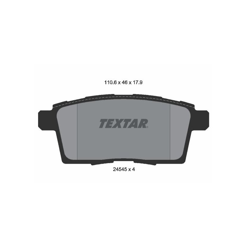 TEXTAR Bremsbelagsatz, Scheibenbremse 2454501 für 7T412200AA