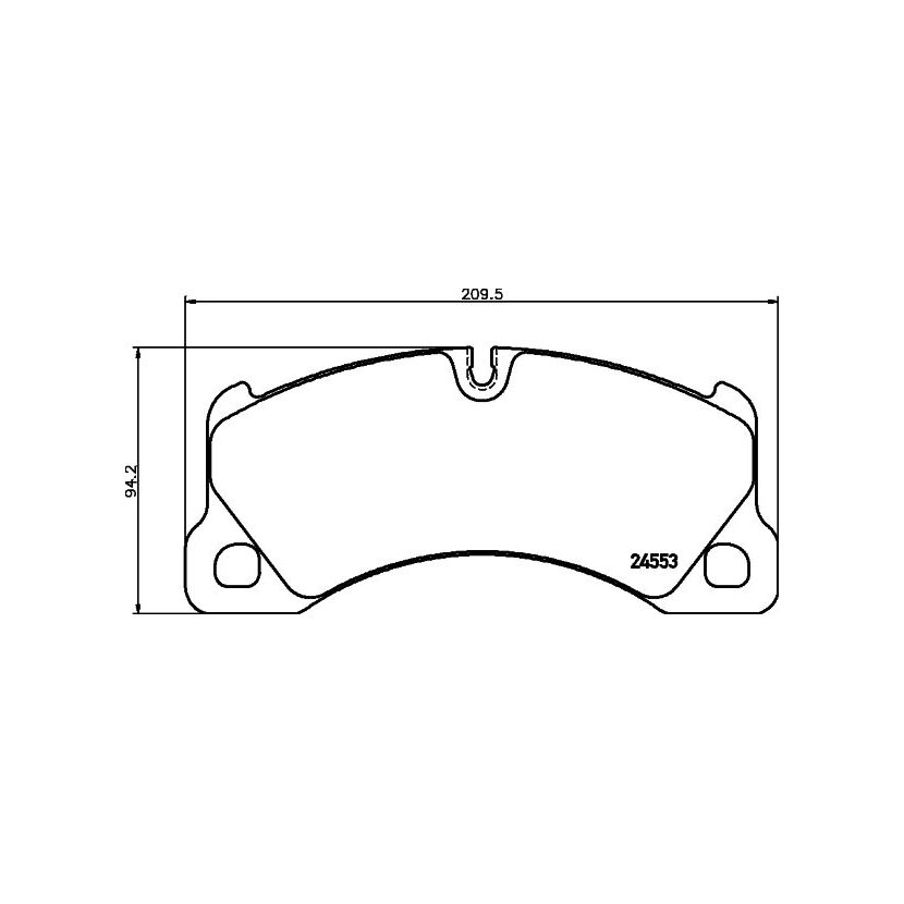 TEXTAR Bremsbelagsatz, Scheibenbremse 2455303