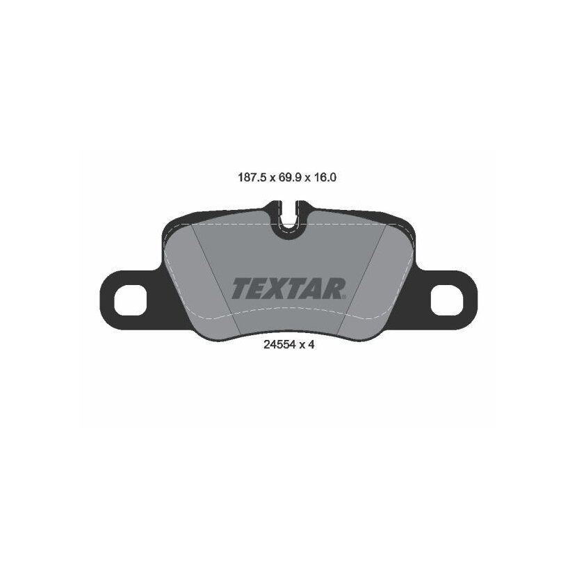 TEXTAR Bremsbelagsatz, Scheibenbremse 2455401