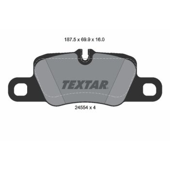 TEXTAR Bremsbelagsatz, Scheibenbremse 2455401