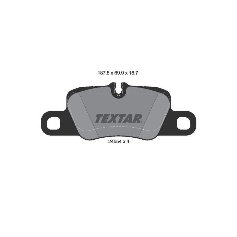 TEXTAR Bremsbelagsatz, Scheibenbremse 2455404