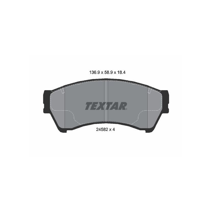 TEXTAR Bremsbelagsatz, Scheibenbremse 2458201 für 6E5Z2001B