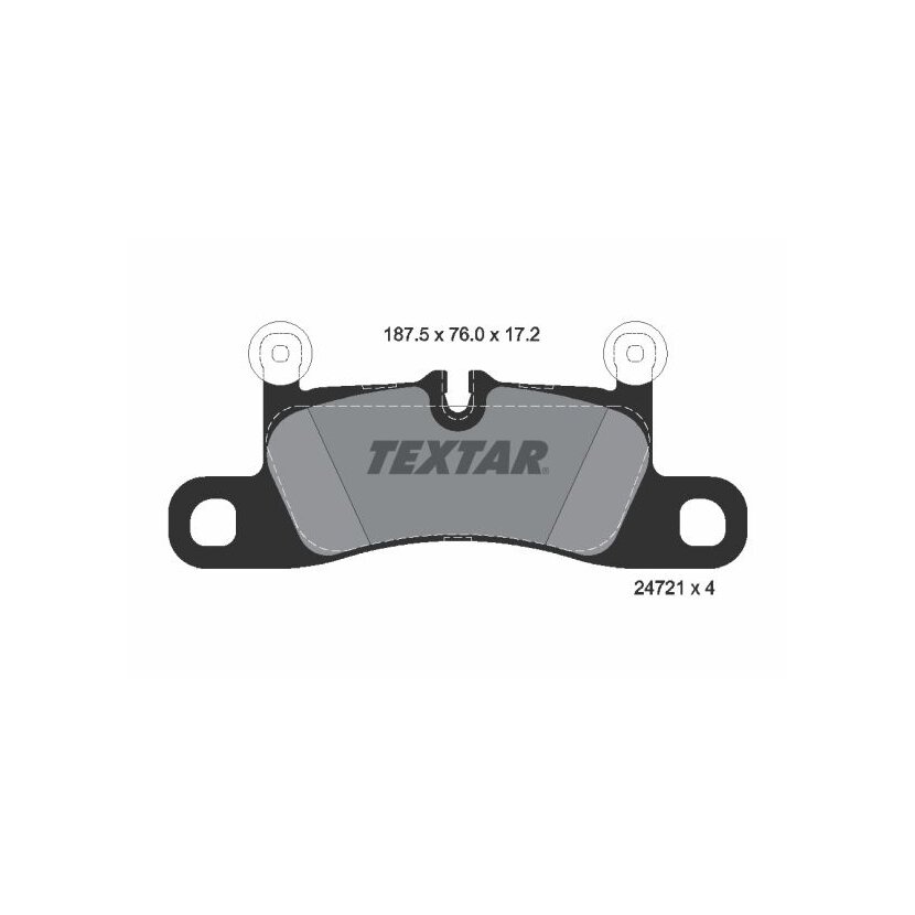 TEXTAR Bremsbelagsatz, Scheibenbremse 2472101 für 7P6698451