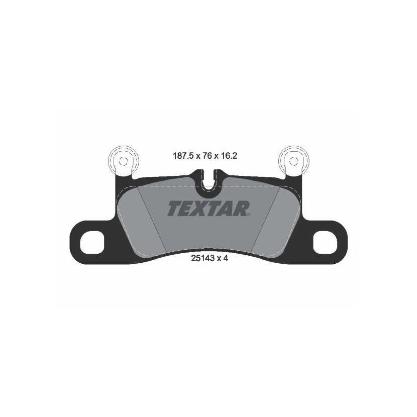 TEXTAR Bremsbelagsatz, Scheibenbremse 2514301 für 99135293902