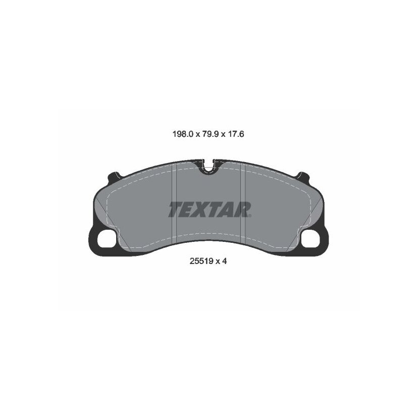 TEXTAR Bremsbelagsatz, Scheibenbremse 2551901 für 992698151H