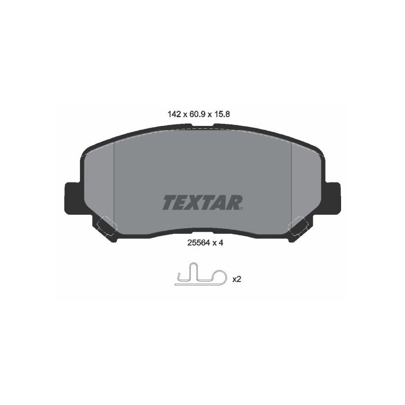 TEXTAR Bremsbelagsatz, Scheibenbremse 2556401 für 68245323AA