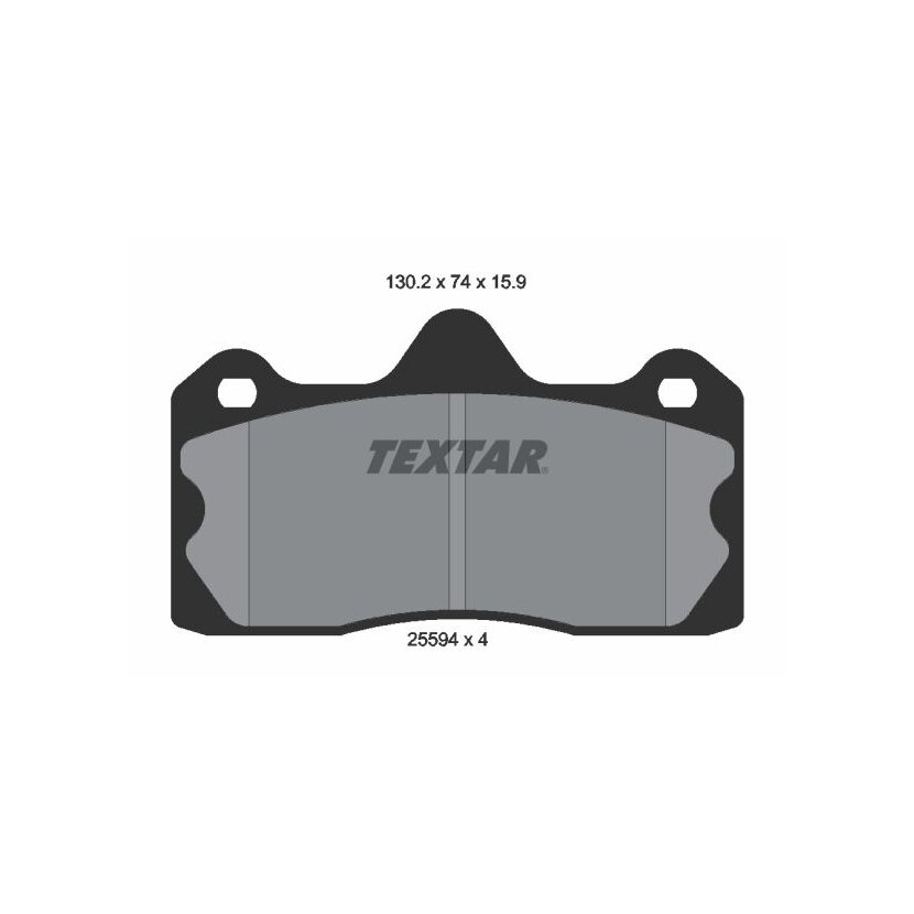 TEXTAR Bremsbelagsatz, Scheibenbremse 2559401 für A132J0002S
