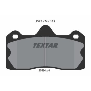 TEXTAR Bremsbelagsatz, Scheibenbremse 2559401 für...