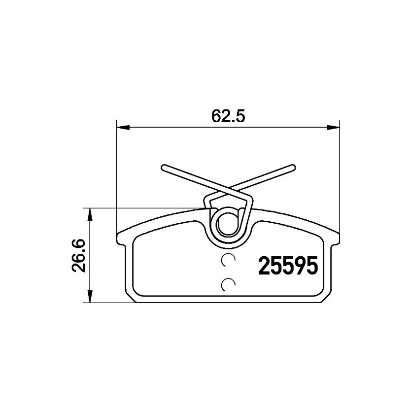 TEXTAR Bremsbelagsatz, Scheibenbremse 2559501 für 440602619R