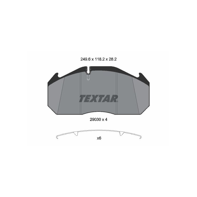 TEXTAR Bremsbelagsatz, Scheibenbremse 2903007 für 8150820646
