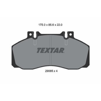 TEXTAR Bremsbelagsatz, Scheibenbremse 2906504 für...