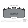 TEXTAR Bremsbelagsatz, Scheibenbremse 2929101 für 22120796