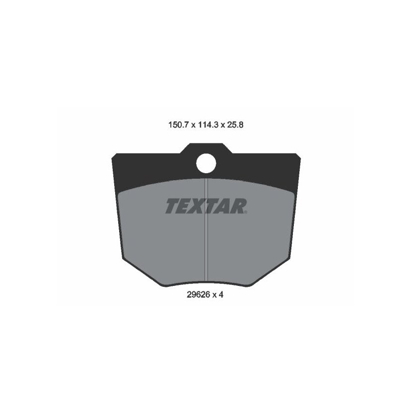 TEXTAR Bremsbelagsatz, Scheibenbremse 2962603 für 351668