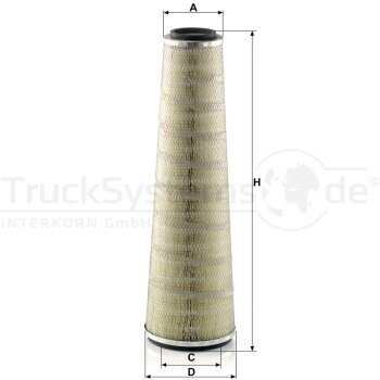 MANN-FILTER Luftfilter C 22 835 - C22835 für BBU5860