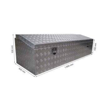 Alu Stirnwandkasten - inklusive Gasdruckfeder - 1800 x...
