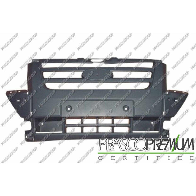 PRASCO Stoßstange vorne  Mittelstück grau passend für Ford - Transit - Mod. 03/06 - 04/13 - FD9121002