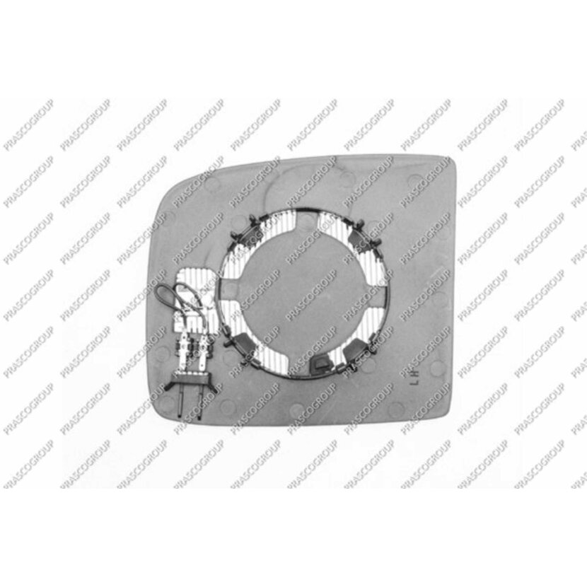 PRASCO Spiegelglas links oben konvex verchromt heizbar passend für Fiat - Scudo - Mod. 01/07 - 03/16 - FT9237514