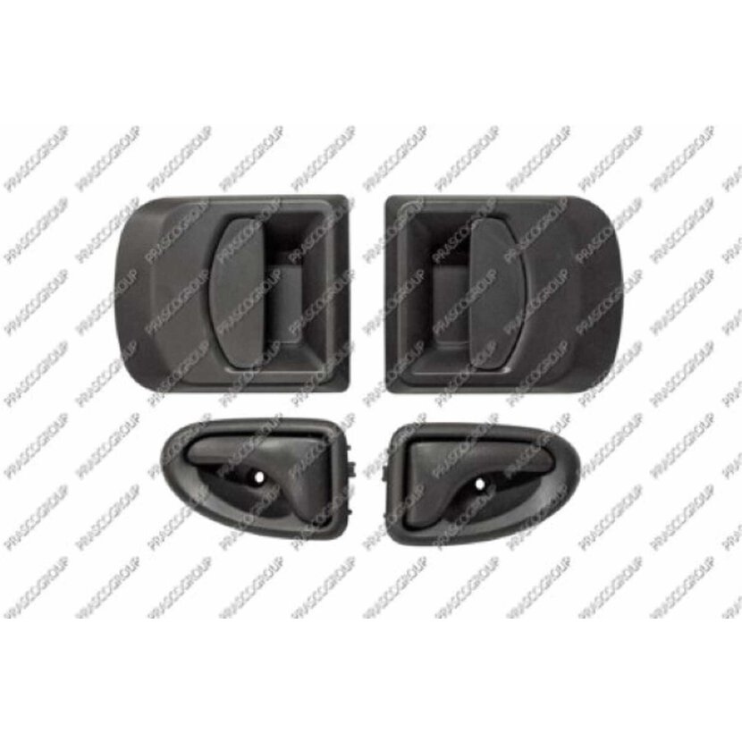 PRASCO Türgriffensatz innen+aussen schwarz passend für Iveco - Daily S-2000 - Mod. 04/00 - 01/06 - FT9268000
