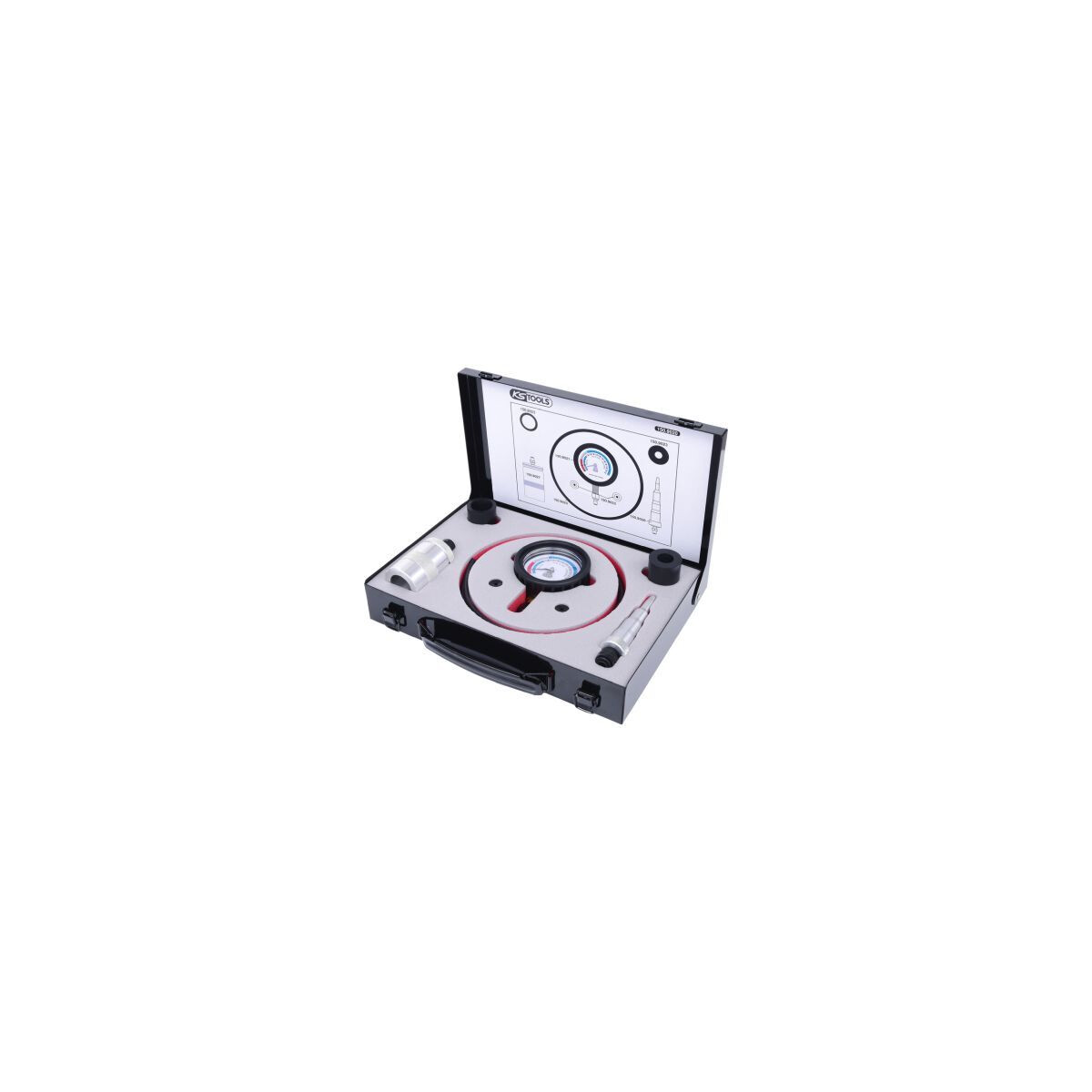 KS TOOLS Prüfgerätesatz, Kühlflüssigkeitsfluss (Wasserpumpe) 150.9020 - 1509020