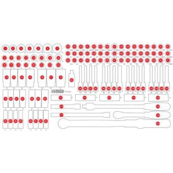 KS TOOLS Schaumstoffeinlage, Sortimentskasten 813.0120-97...