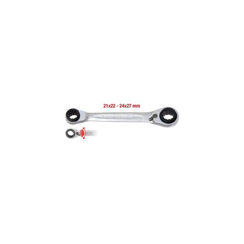 KS TOOLS Ratschen-Doppelringschlüssel 503.4553 - 5034553