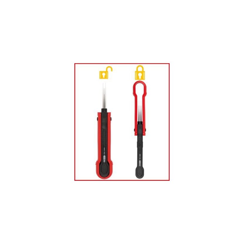 KS TOOLS Entriegelungswerkzeug, Flach-/Rundstecker 150.0838 - 1500838