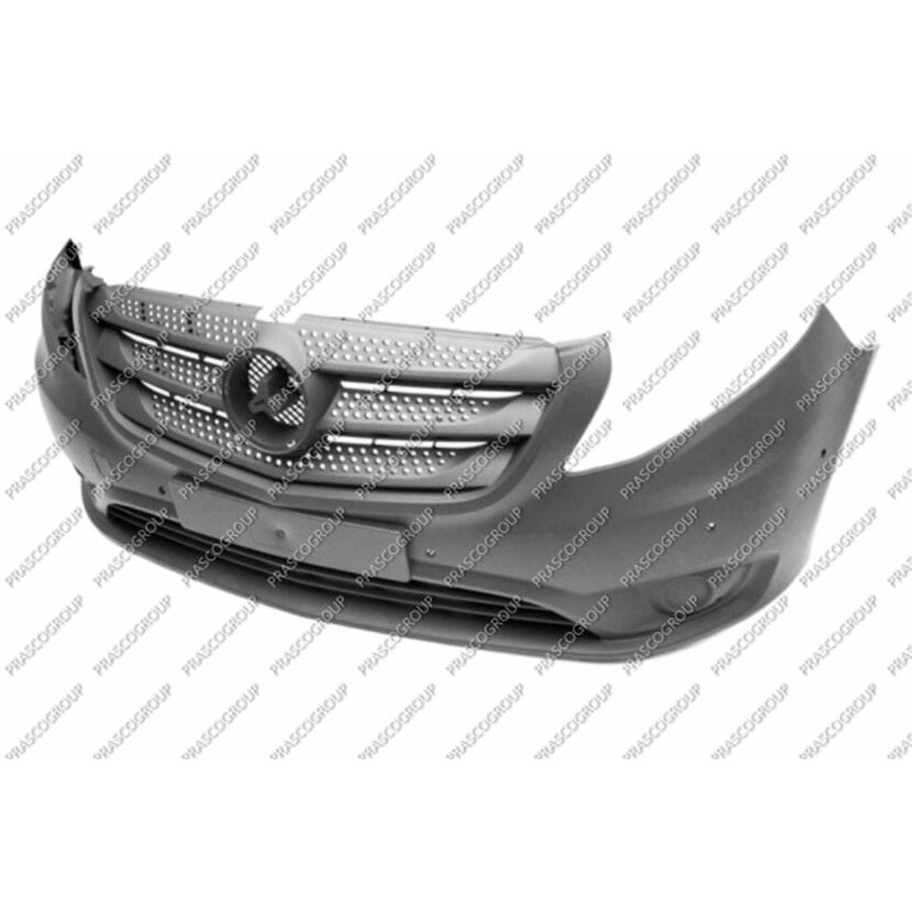 PRASCO Stoßstange vorne  grau ohne  Nebelscheinwerfer mit Einparkhilfe Modell Vito passend für Mercedes - V Class - Vito (W447) - Mod. 01/14 - ME9121021