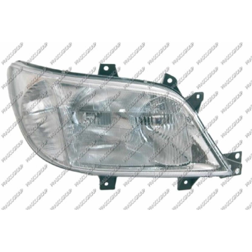PRASCO Scheinwerfer rechts H7/H1/H1 passend für Leuchtweitenregulierung Modell - >7/02 passend für Mercedes - Sprinter - Mod. 02/00 - 03/06 - ME9174713