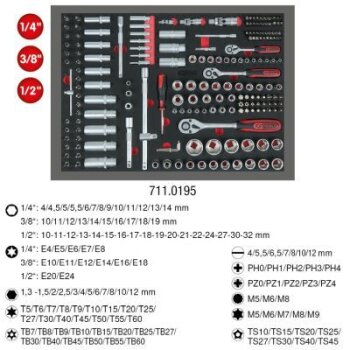 KS TOOLS Werkzeugsatz 711.0195 - 7110195