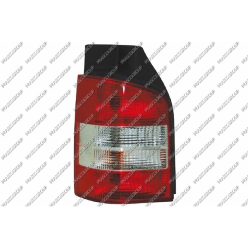 PRASCO Heckleuchte rechts weiss/rot Basis schwarz, ohne Sockel, Modell 2 Hecktüren passend für Volkswagen - T5 - Mod. 09/03 - 12/08 - VG9174165