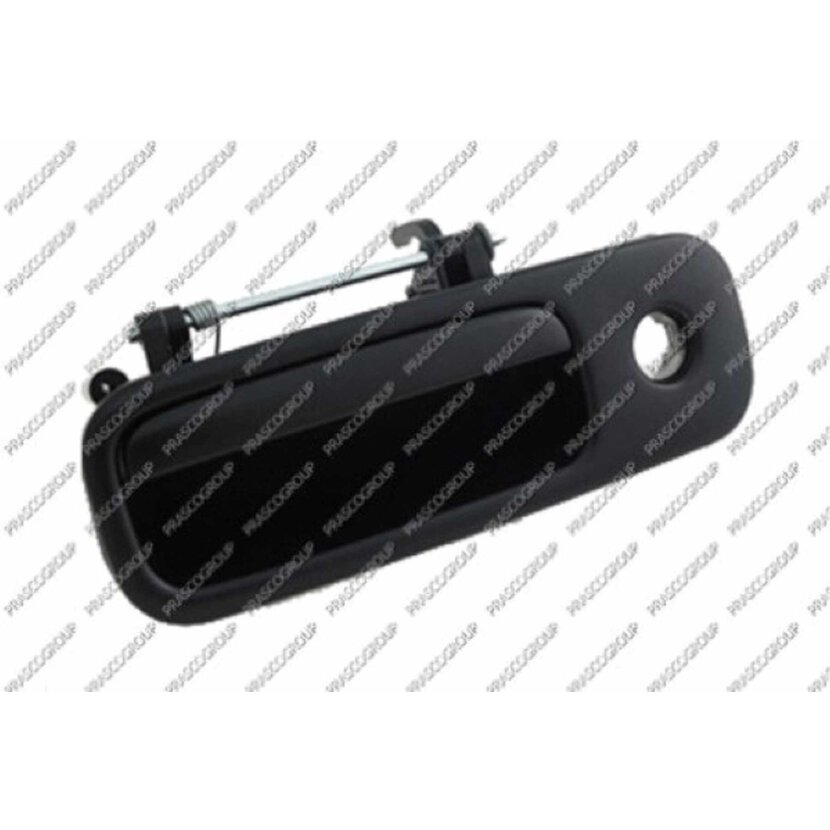 PRASCO Heckklappe Griff außen mit Schlüsselloch - schwarz/glatt passend für Volkswagen - T5 - Mod. 09/03 - 12/08 - VG9178301