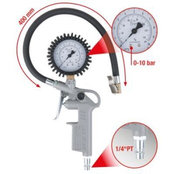 KS TOOLS Druckluftreifenprüfer/-füller 515.1960...