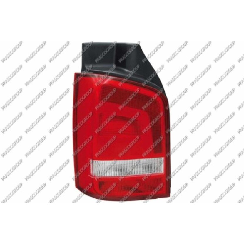 PRASCO Heckleuchte rechts Chrom ohne Sockel, Modell Heckklappe passend für Volkswagen - T5 - Mod. 01/09 - 07/15 - VG9194153