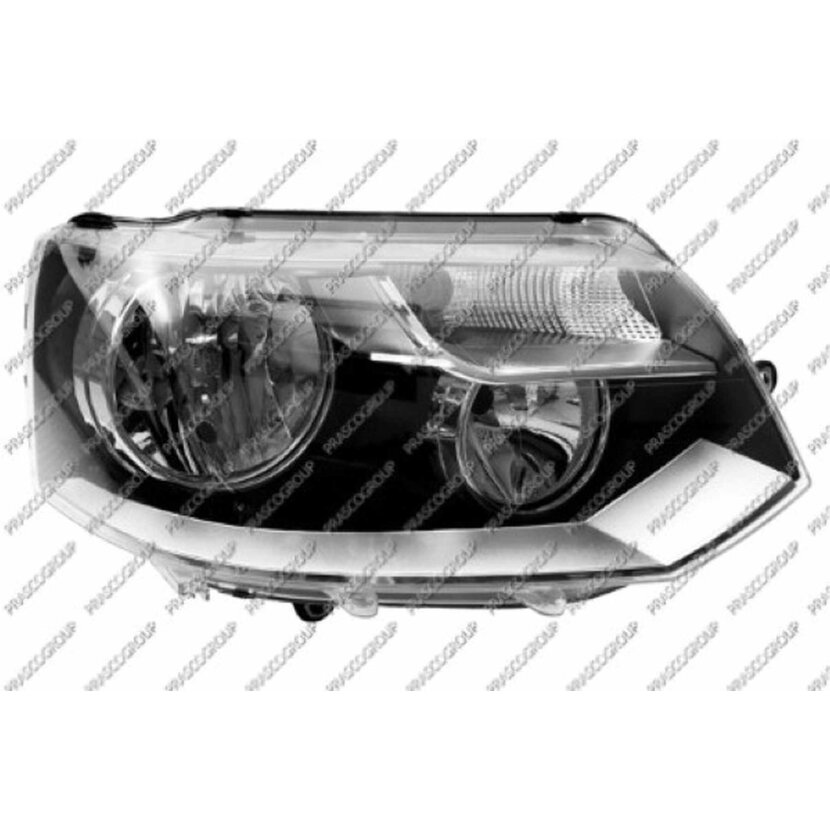 PRASCO Scheinwerfer rechts H7/H15 passend für Leuchtweitenregulierung passend für Volkswagen - T5 - Mod. 01/09 - 07/15 - VG9194903