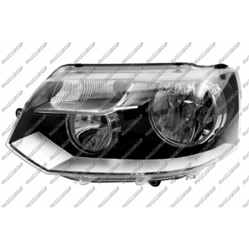 PRASCO Scheinwerfer rechts H7/H15 passend für Leuchtweitenregulierung passend für Volkswagen - T5 - Mod. 01/09 - 07/15 - VG9194904