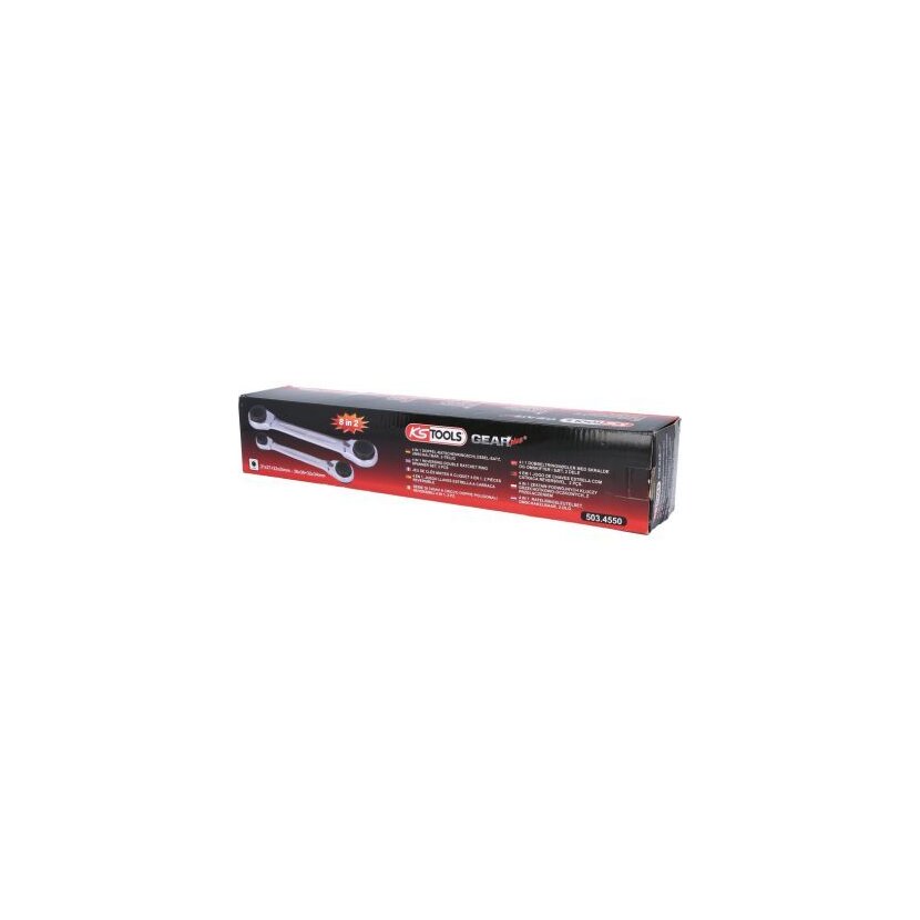 KS TOOLS Ratschen-Doppelringschlüsselsatz 503.4550 - 5034550