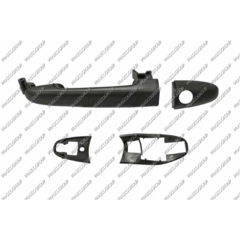 PRASCO Heckklappe Griff außen schwarz mit Schlüsselloch passend für Volkswagen - Crafter - Mod. 01/05 - 06/11 - VG9528301