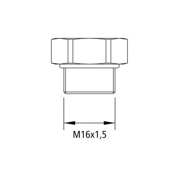 Kongsberg Stopfen M16 x 1,5 - 6237607