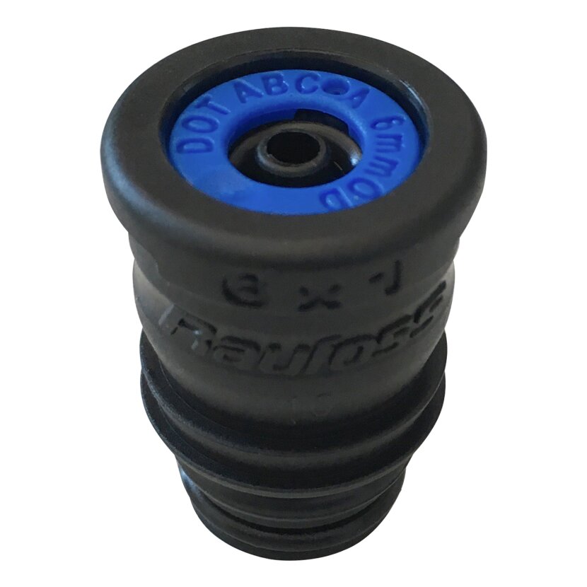 Kongsberg ABC gewindeloser Steckverbinder, small, 6 × 1,0, weiße Kappe - 90208004