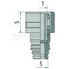 Kongsberg ABC gewindeloser Steckverbinder, regular, 10 × 1,25 - 90210105