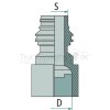 Kongsberg ABC Anschluss, Regular, M16 x 1,5 - 93150116