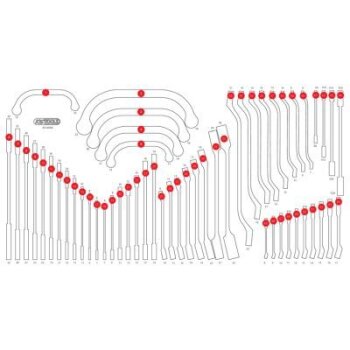 KS TOOLS Schaumstoffeinlage, Sortimentskasten 813.0054-97...