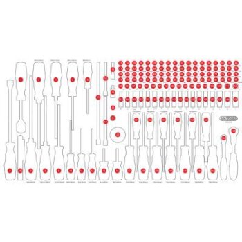 KS TOOLS Schaumstoffeinlage, Sortimentskasten 813.0146-97...