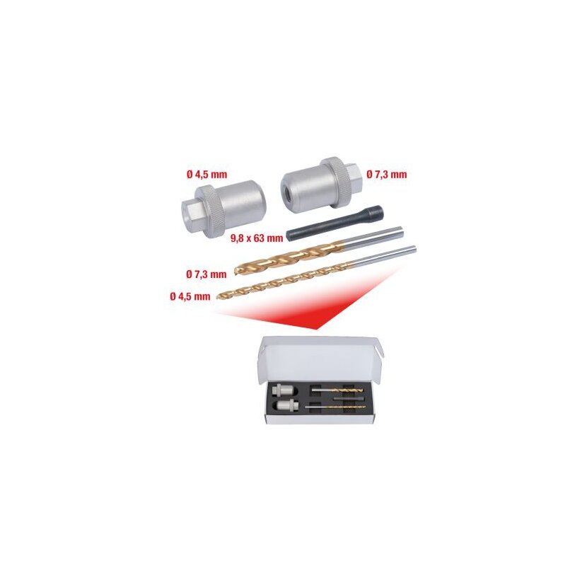 KS TOOLS Ausbohrwerkzeugsatz, Querlenkerklemmschraube 700.5640 - 7005640