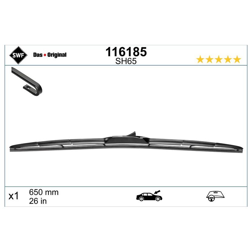 SWF Wischblatt 116185 für 76620-TF0-G01