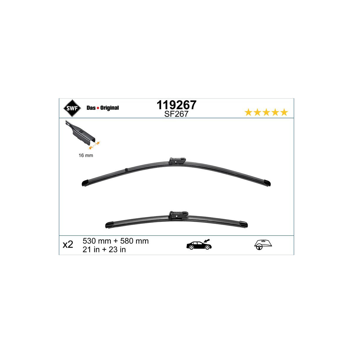 SWF Wischblatt 119267 für 991 628 901 00